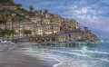 Stadtsternennacht in Amalfi Stadtansichten